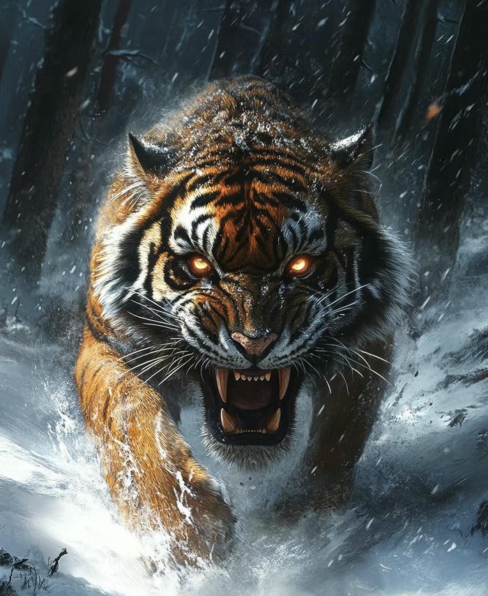 stylish tiger dp picture