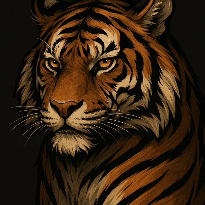 cute tiger clipart