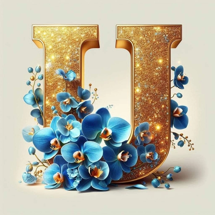 u letter photo for dp 