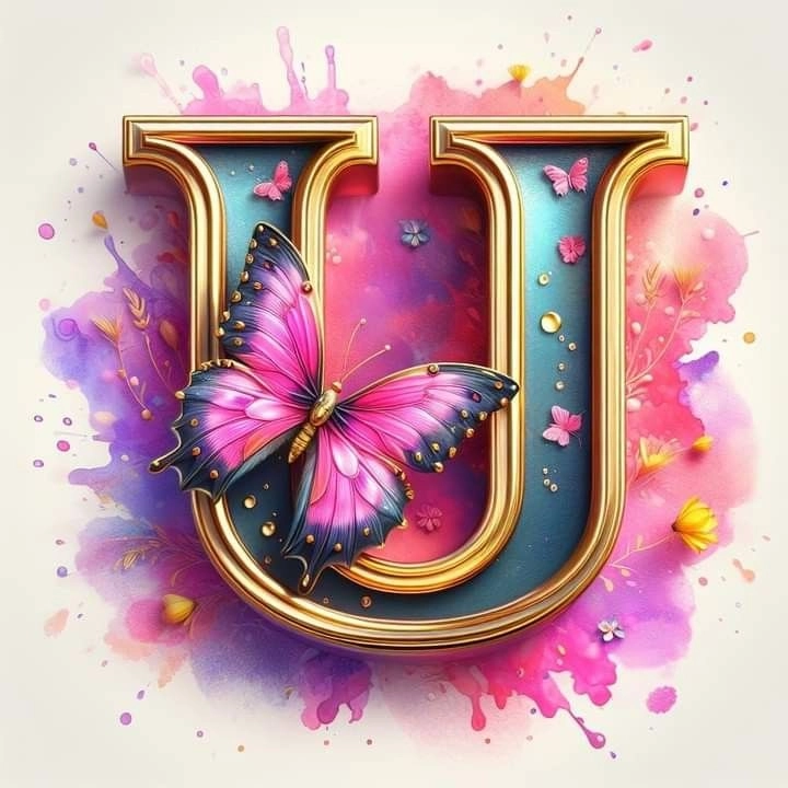 cute u letter dp 