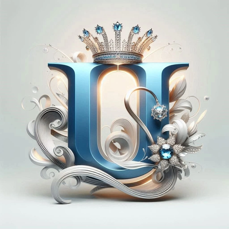 creative u letter dp 