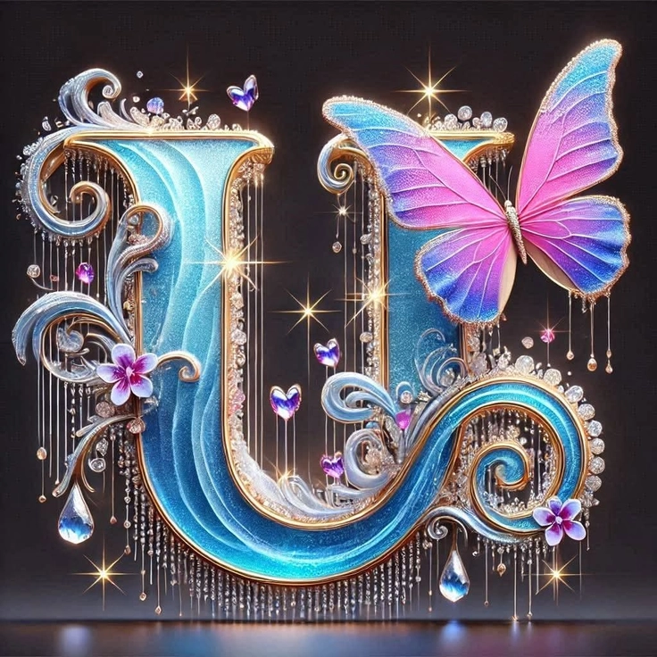 u letter aesthetic dp 
