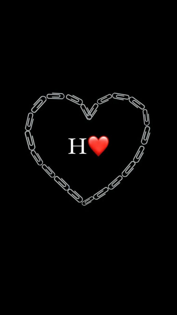 unique h letter profile photo