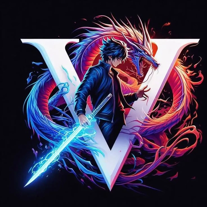v letter dp for instagram