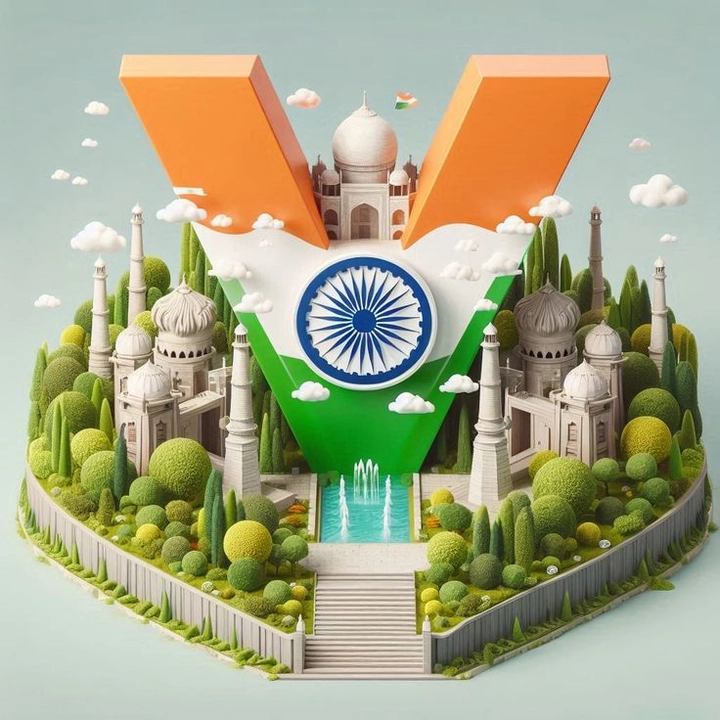 dp for stylish v letter download