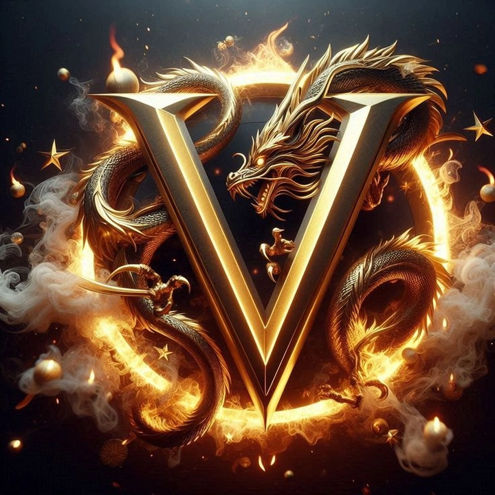 v letter profile picture