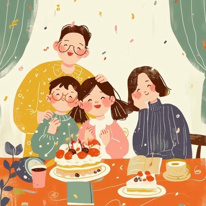 warm Cute Family DP for WhatsApp