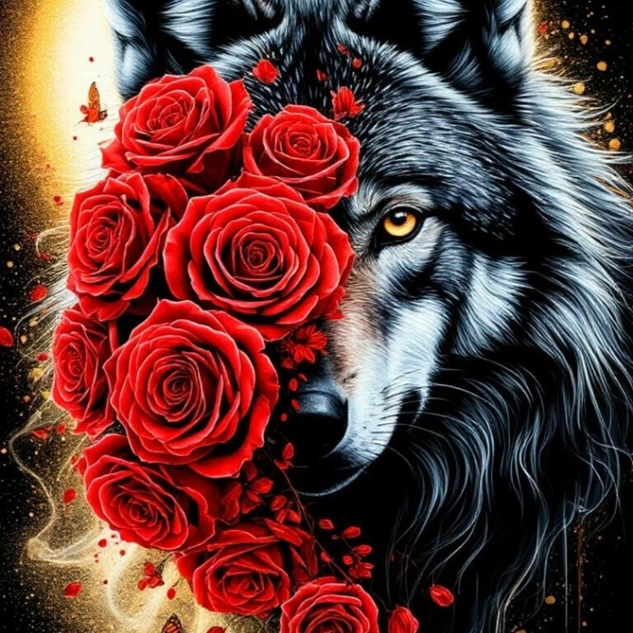 wolf face images 