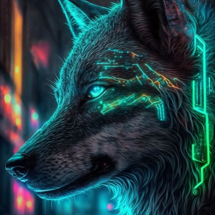 wolf outline images 