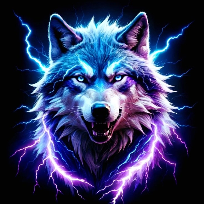 black wolf images 