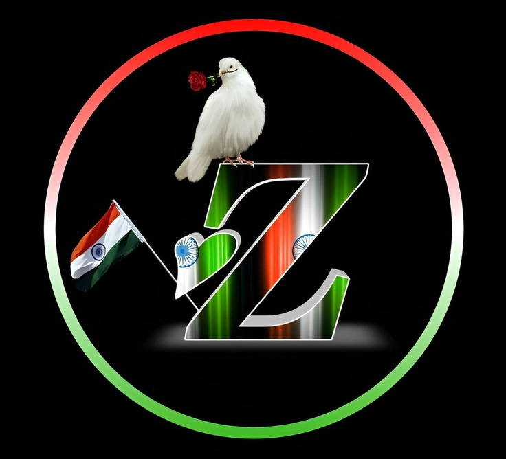 z letter heart dp 