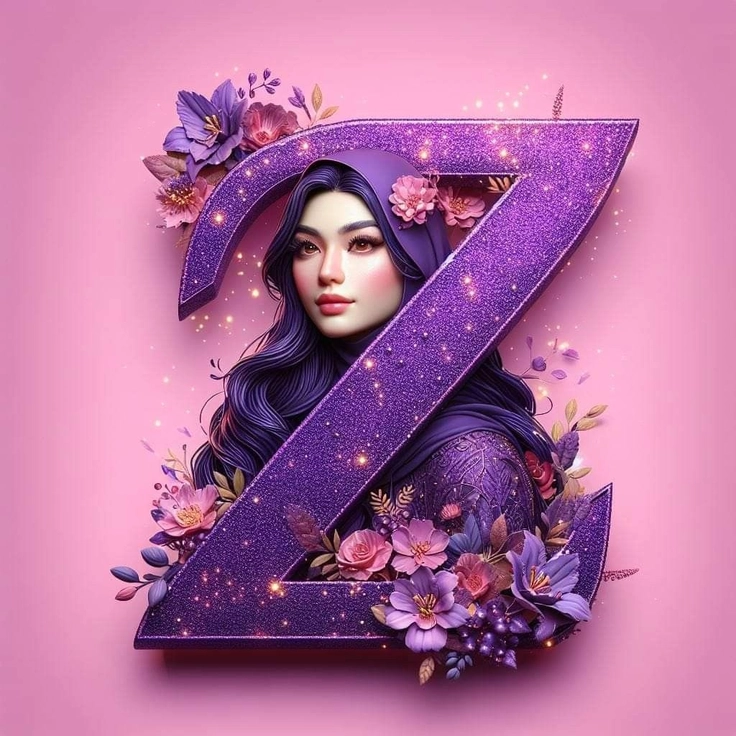 z letter neon dp 