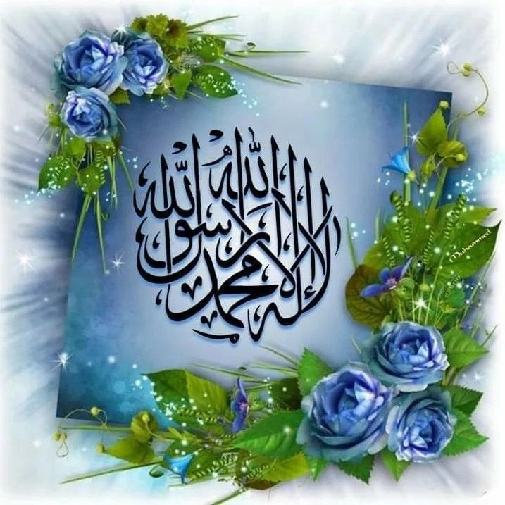 allah name dp with flowers