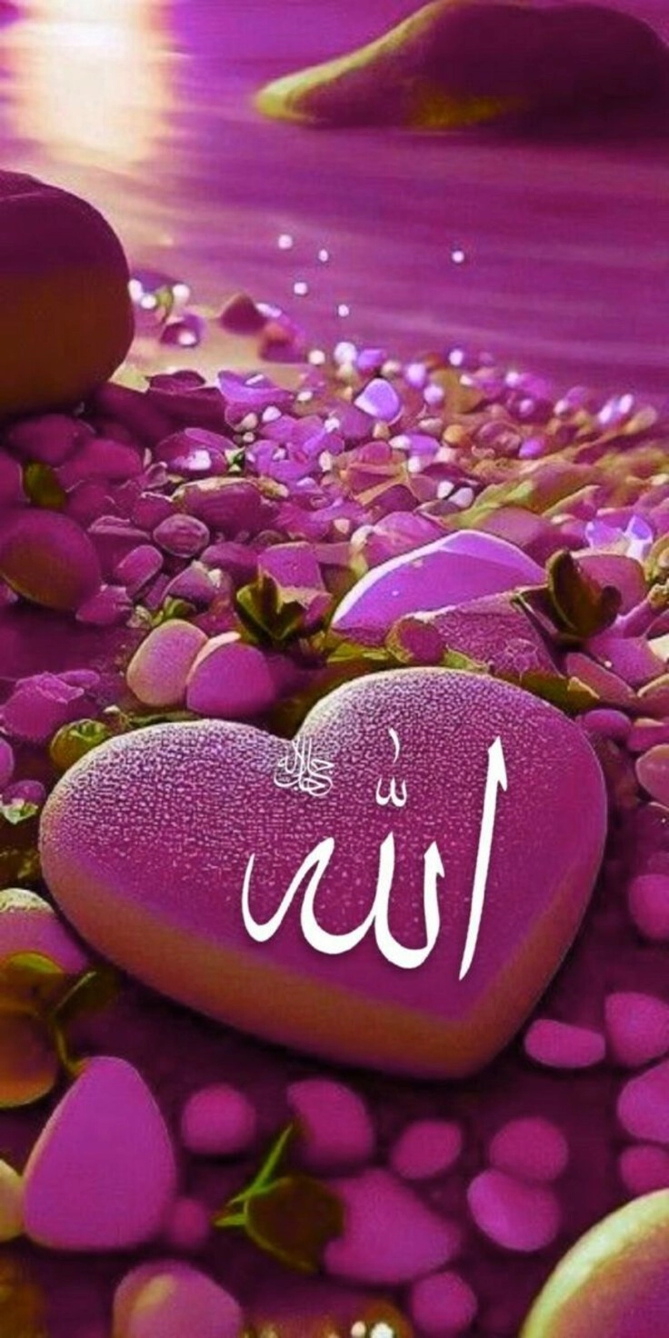 pink allah name dp