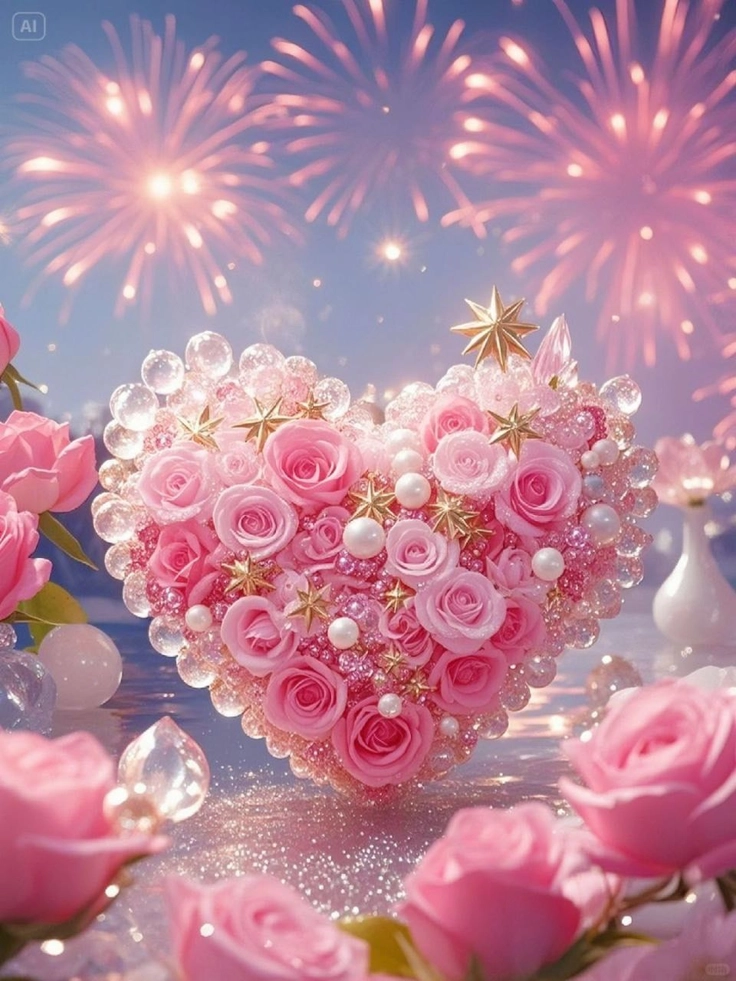 Beautiful Pink Heart Pics for DP