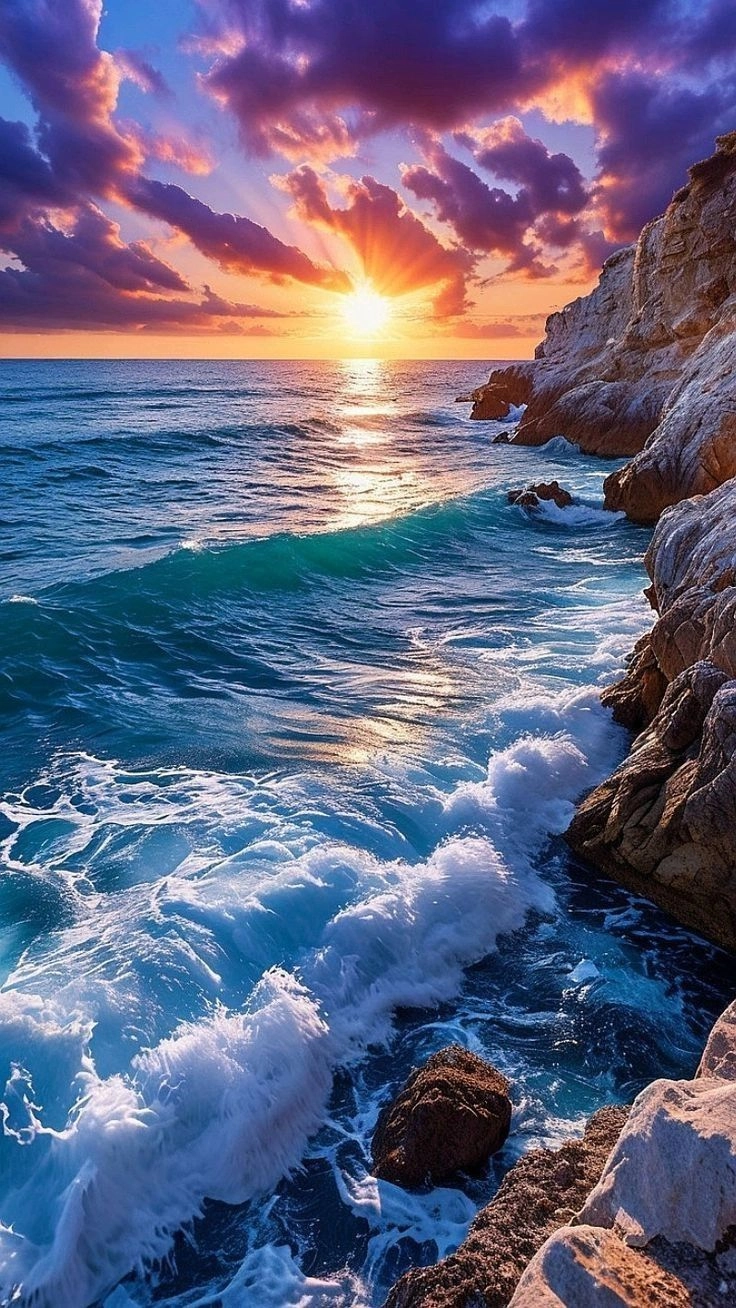 Beautiful River Sunset Images