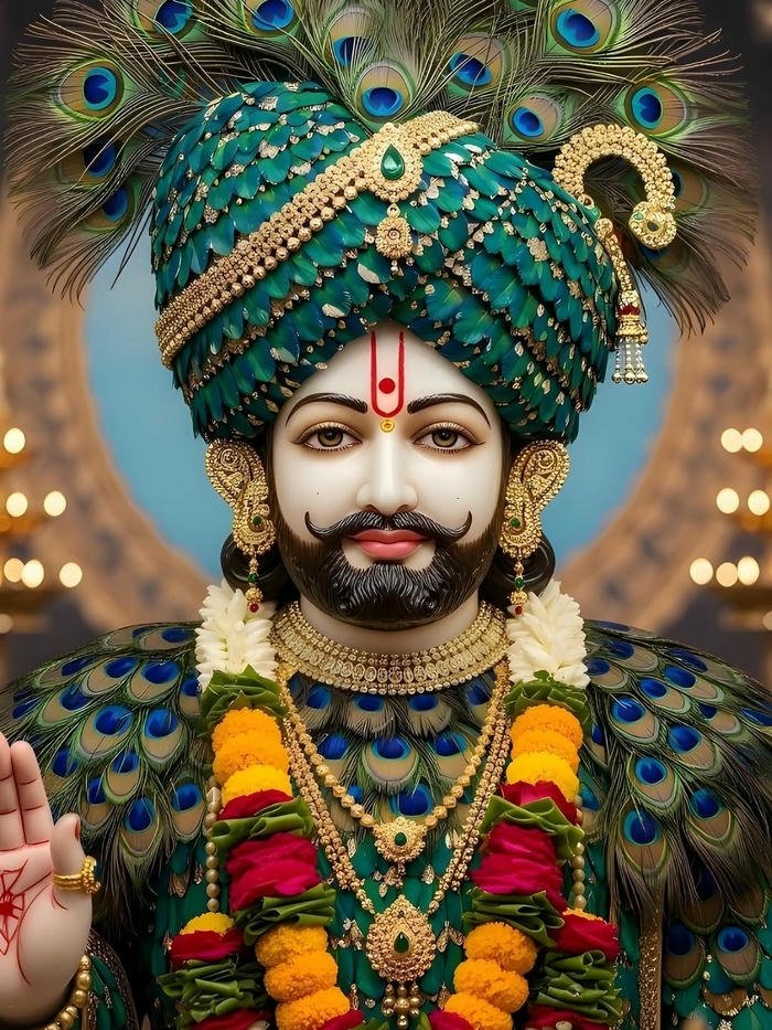 HD Khatu Shyam image bhakti mood religious art