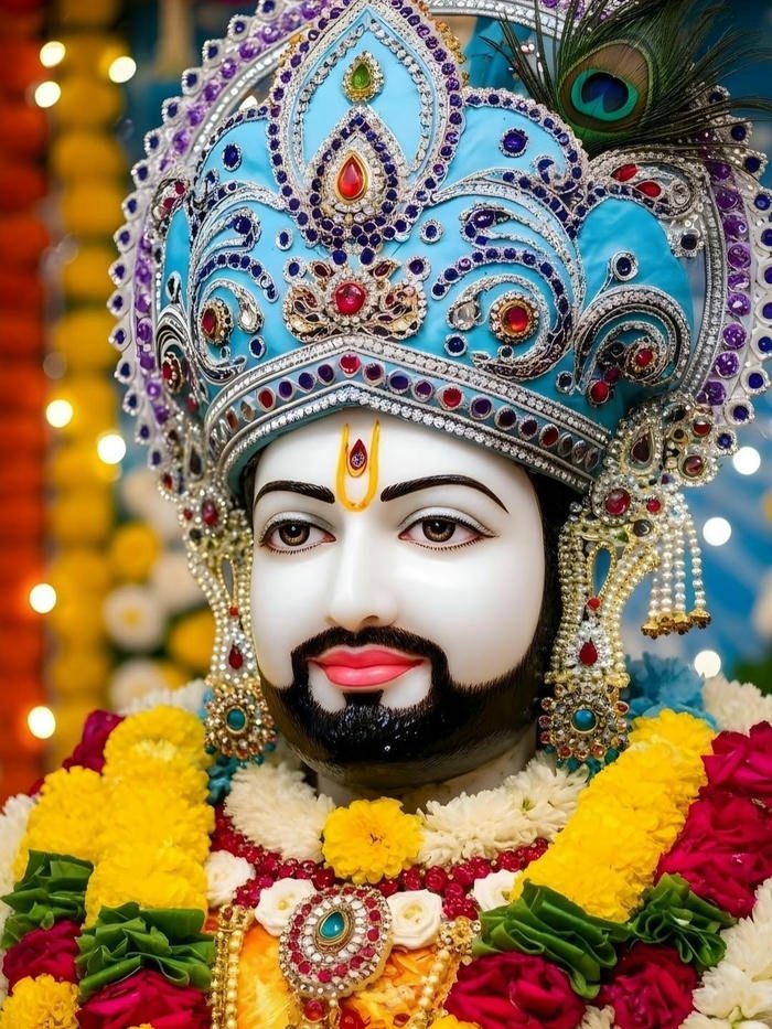 HD Khatu Shyam image divine blessing religious background