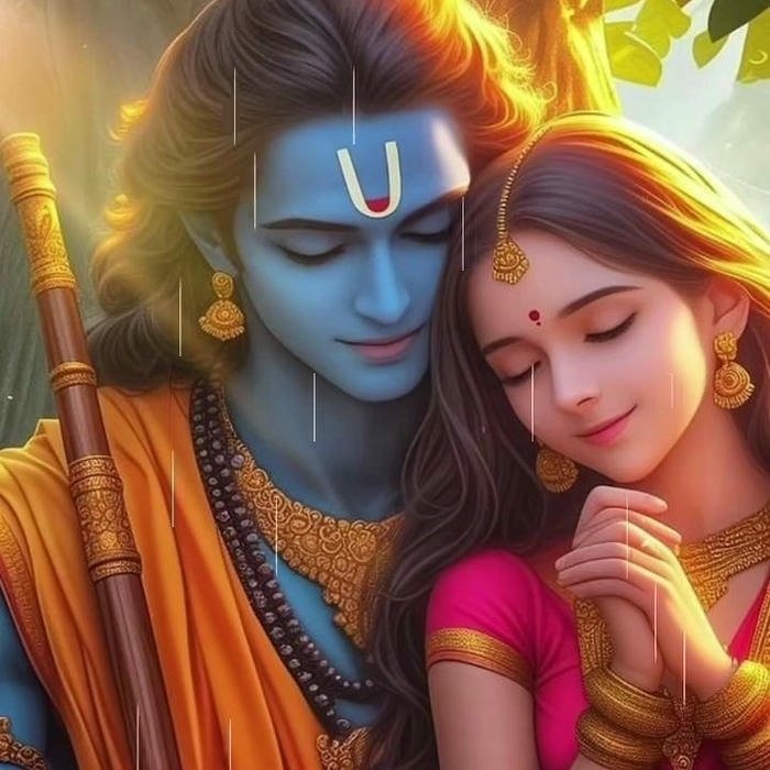 Jai Shree Ram dp hd saffron theme religious avatar