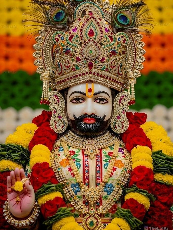Khatu Shyam image HD religious festival themed wallpaper
