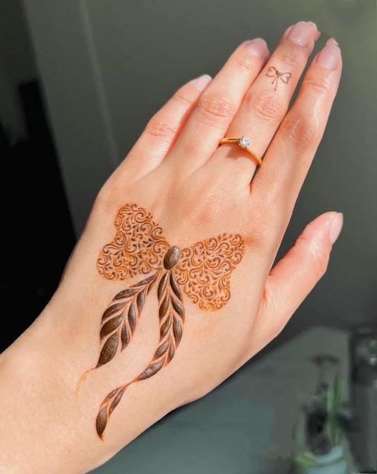 Mehendi Design for Girls back hand design