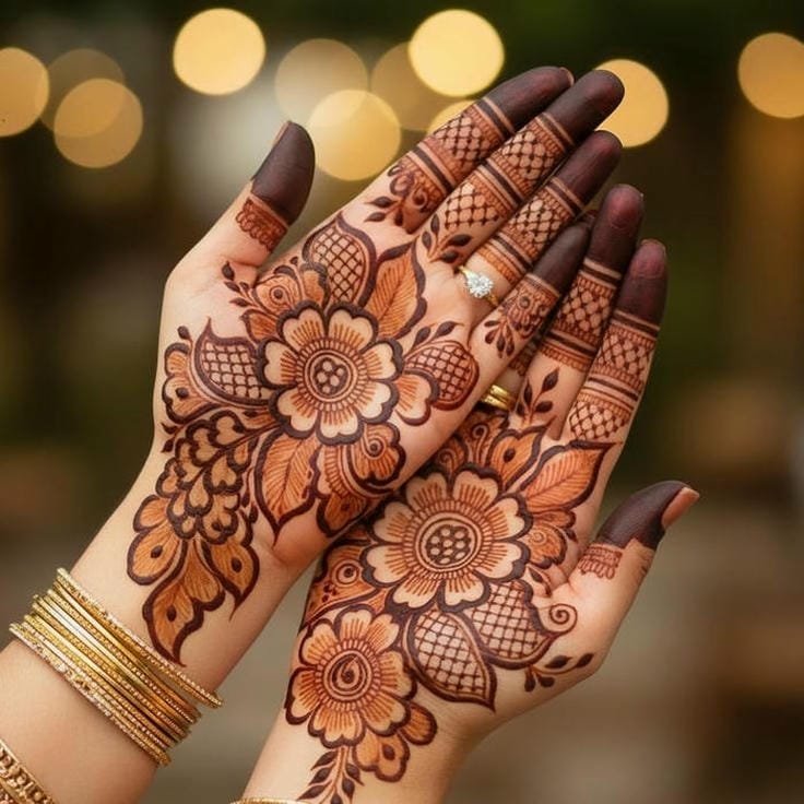 Mehendi Design for Girls simple elegant style