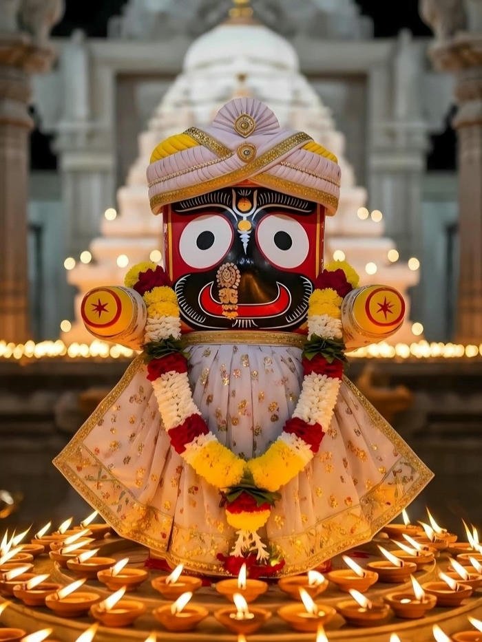 Photo Jay Jagannath traditional bhakti devotional image