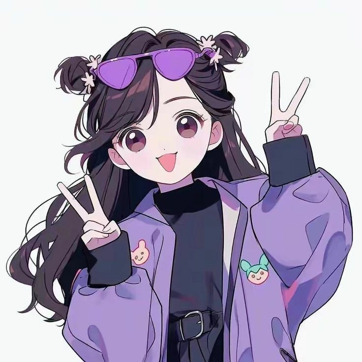 Purple Cartoon DP