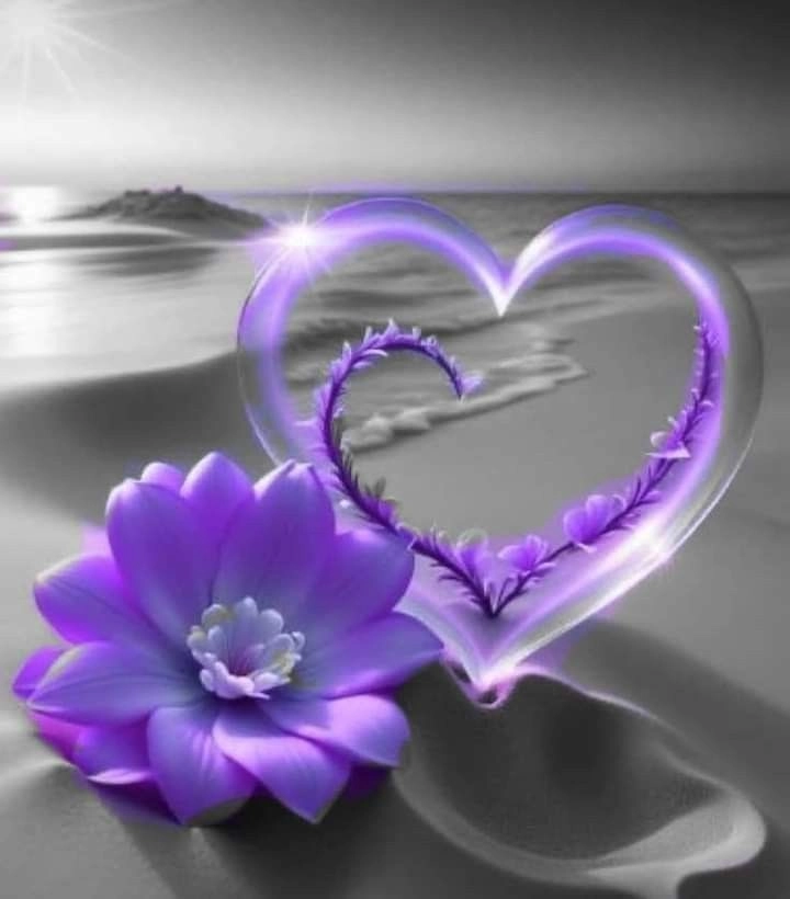 Purple Heart DP for Instagram