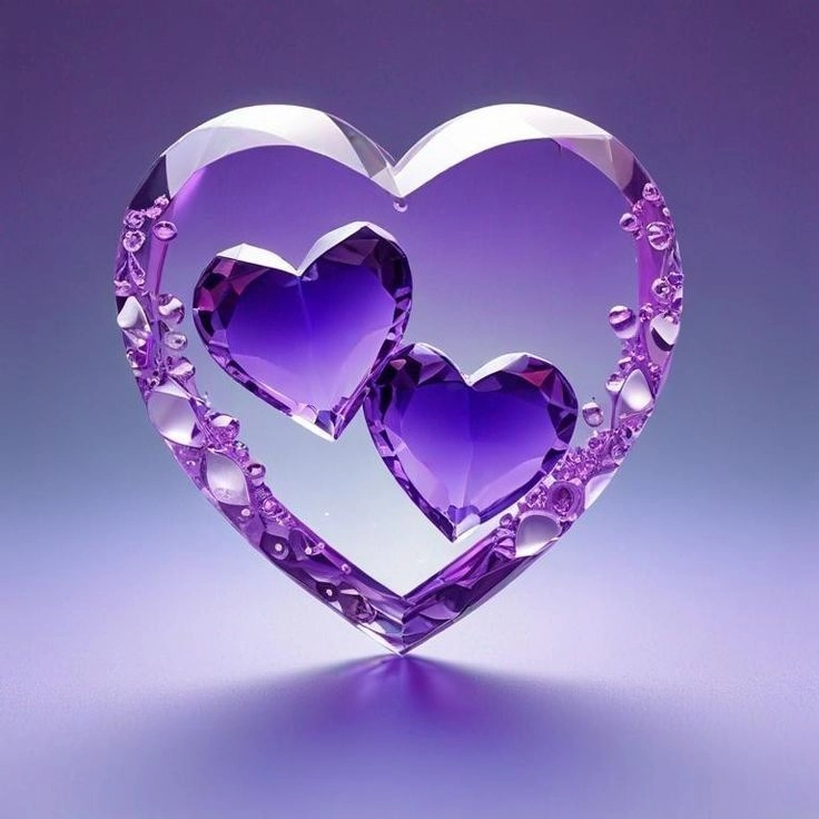 Purple Heart WhatsApp DP