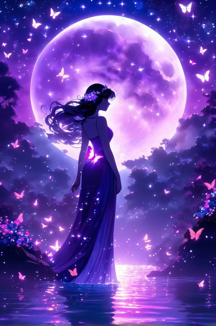Purple Moon DP for Instagram