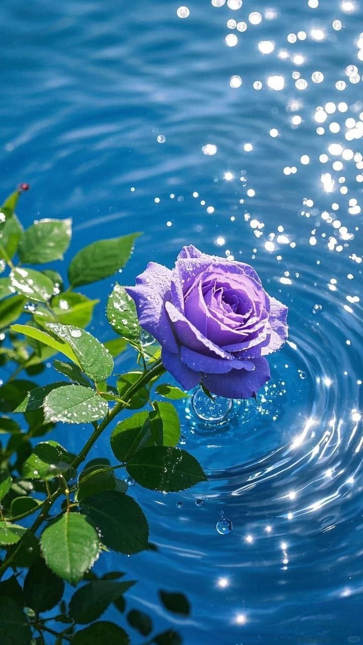 Purple Rose DP for WhatsApp