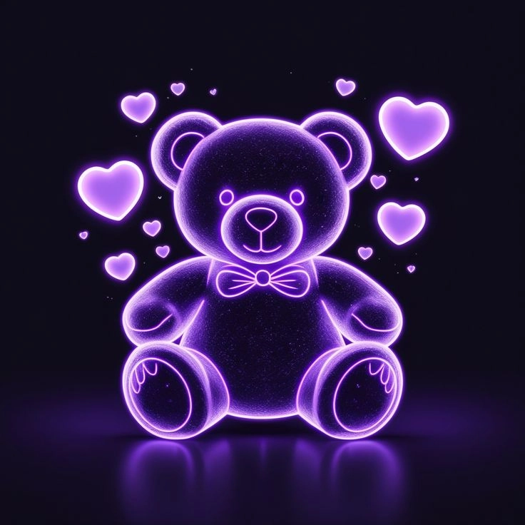 Purple Teddy Bear DP