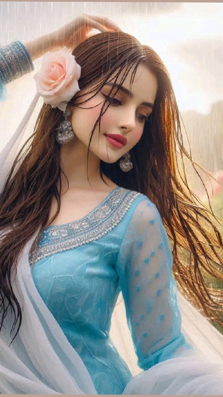 Simple girl in saree profile pic
