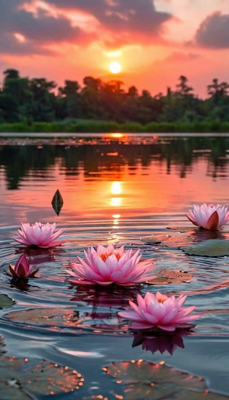 Scenic Sunset Landscape Photos