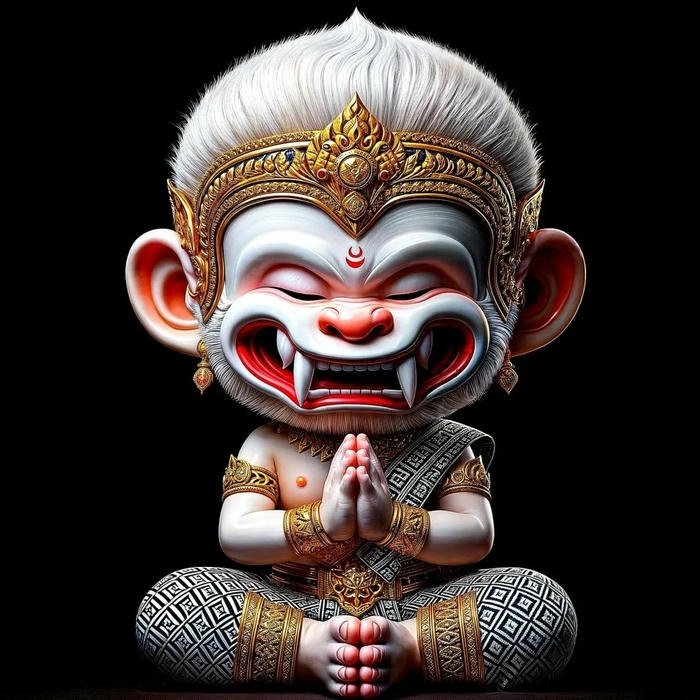 WhatsApp DP Hanuman Ji art