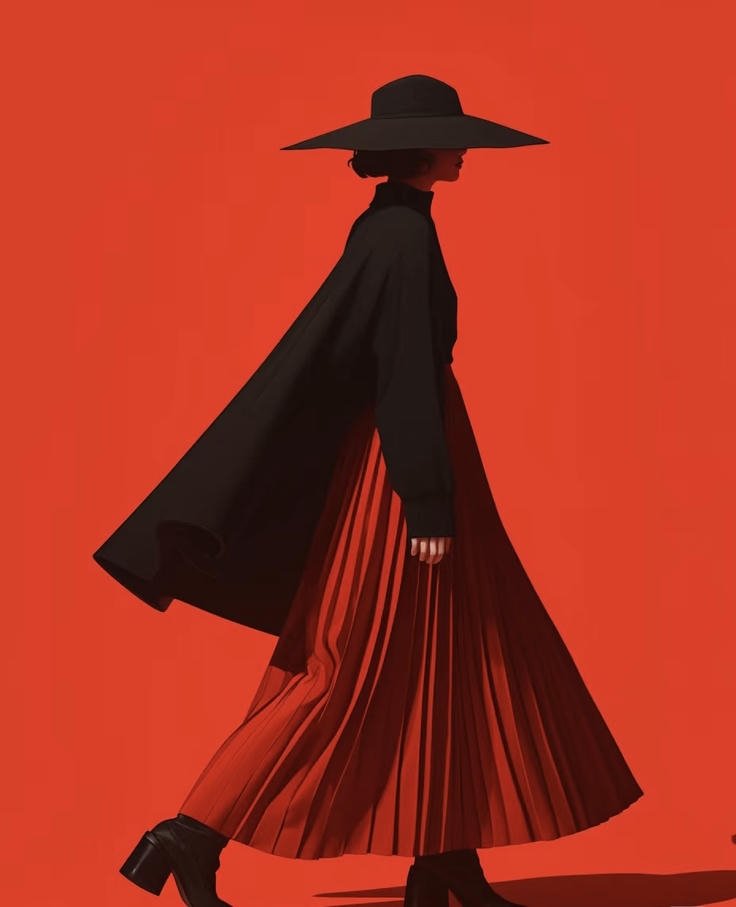 aesthetic red profile images radiating confidence and warmth