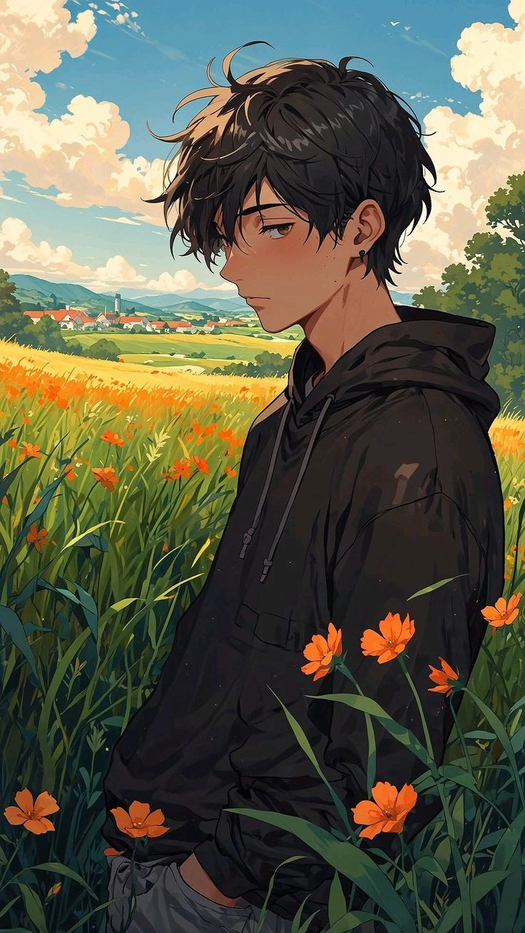 Cartoon alone boy dp 3