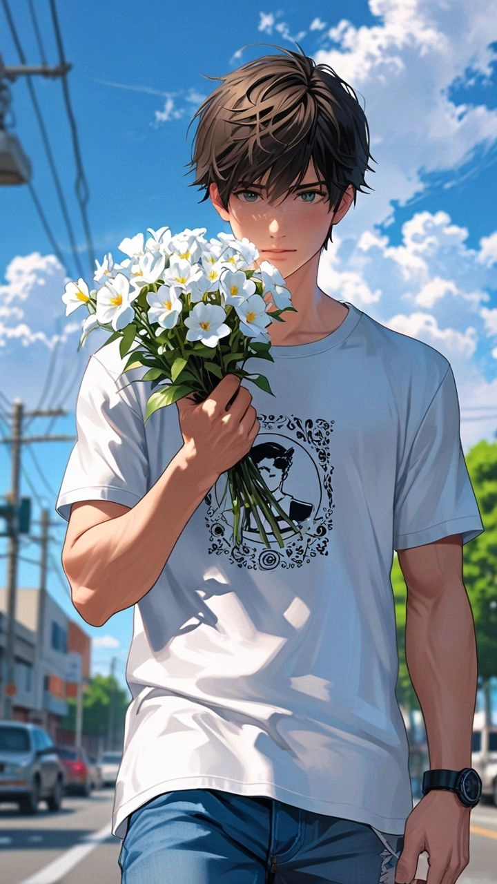Cartoon alone boy dp 4