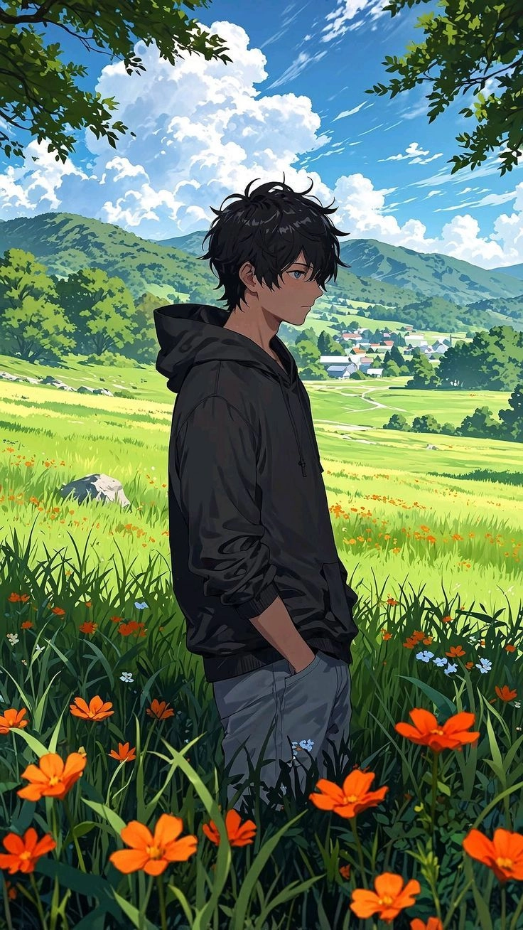 alone boy pic