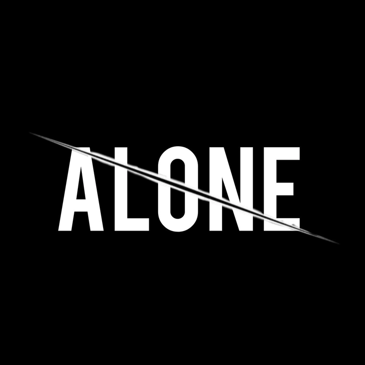 alone sticker dp