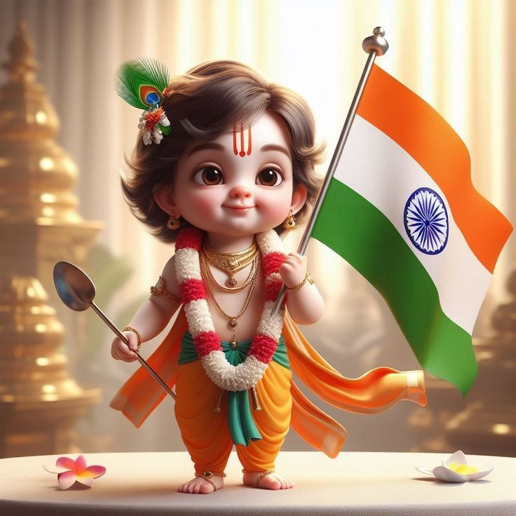 animated indian flag dp