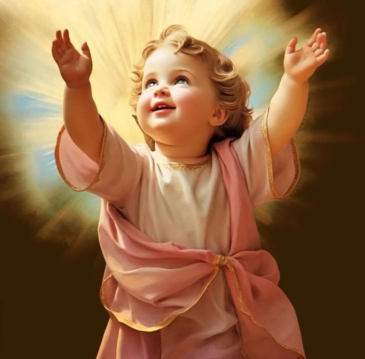 baby jesus images black and white