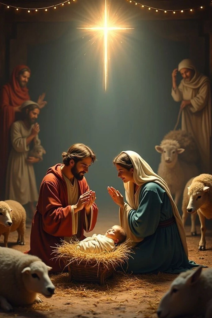images of baby jesus in a manger