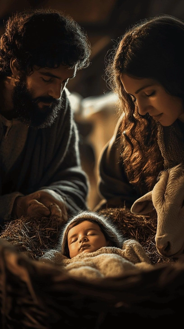 images of jesus holding a baby