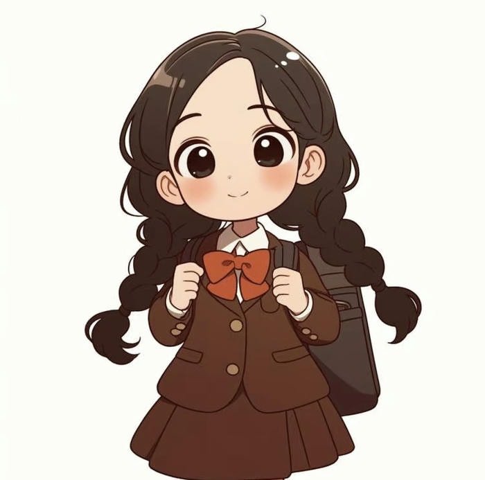 cute cartoon girl dp picture