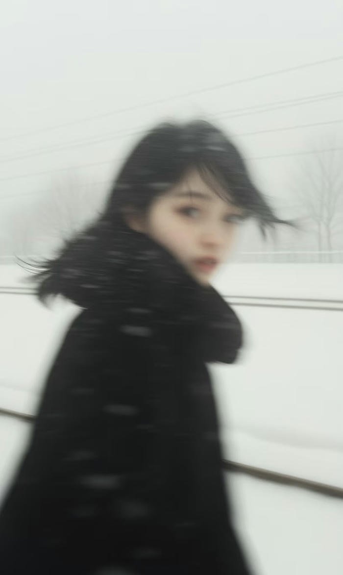 dreamy blur girl picture