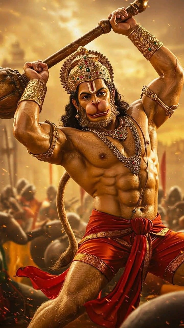 hanuman ji flying mountain whatsapp dp
