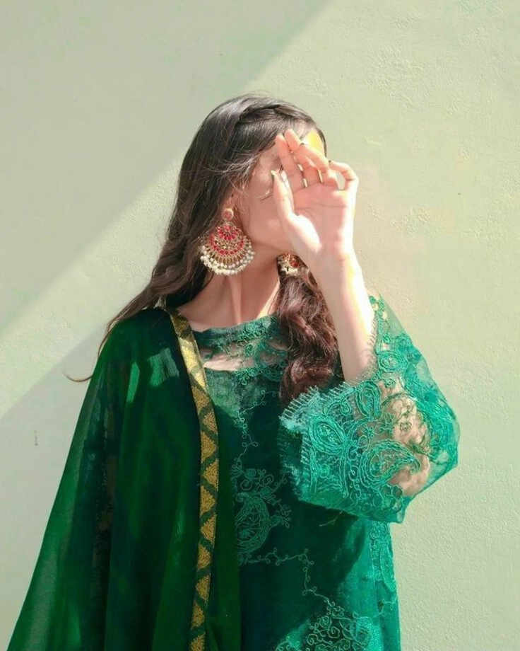 face hidden dp for girl