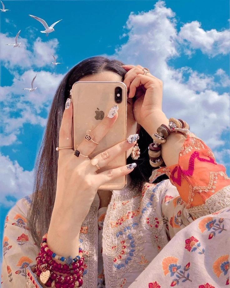 hidden face dp for girls